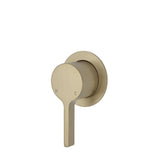 Fienza Sansa Small Round Plate Wall Mixer - Urban Brass - Urban Brass - Wall Mixer