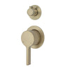 Fienza Sansa Small Round Plates Wall Diverter Mixer - Urban Brass - Urban Brass - Wall Mixer Diverter