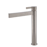 Fienza Sansa Tall Basin Mixer - Brushed Nickel - Brushed Nickel - Tower Basin Mixer