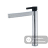 Fienza Sansa Tall Basin Mixer - Chrome - Chrome / Matte Black Handle - Tower Basin Mixer