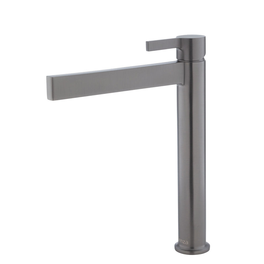Fienza Sansa Tall Basin Mixer - Gunmetal Grey - Gunmetal Grey - Tower Basin Mixer