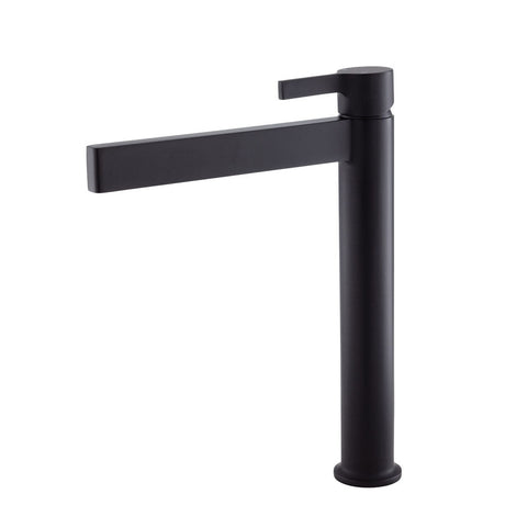 Fienza Sansa Tall Basin Mixer - Matte Black - Matte Black - Tower Basin Mixer