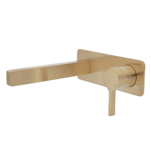 Fienza Sansa Wall Basin Mixer Set - Urban Brass - Wall Mixer Set