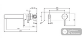 Fienza Sansa Wall Basin Mixer Set - Urban Brass - Wall Mixer Set