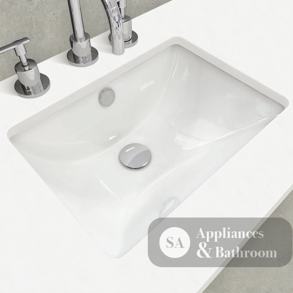Fienza Sc90Fr 900Mm Crystal Pure Undermount Stone Top Fingerpull Wall Hung Vanity Unit Right Drawers