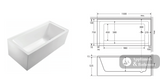 Fienza Sentor Acrylic Corner Bath 1650mm - Gloss White - Corner Baths
