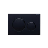 Fienza SIG20-BL Round Flush Buttons for Geberit Sigma 20 Matte Black with Black Trim - Toilet Cisterns & Buttons