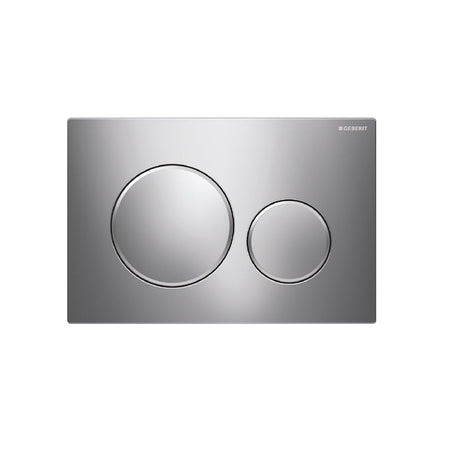 Fienza SIG20-C Round Flush Buttons for Geberit Sigma 20 Chrome with Matte Chrome Trim - Toilet Cisterns & Buttons