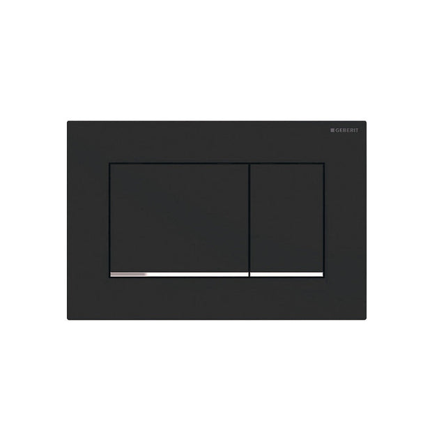 Fienza SIG30-MB Rectangular Flush Buttons for Geberit Sigma 30 Matte Black - Toilet Cisterns & Buttons