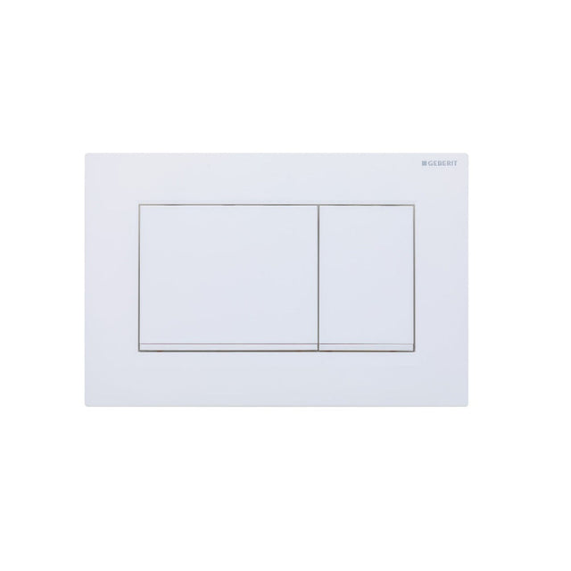 Fienza SIG30-WH Rectangular Flush Buttons for Geberit Sigma 30 Matte White - Toilet Cisterns & Buttons