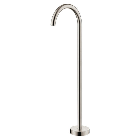 Fienza SP8016MB Kaya Floor Mounted Gooseneck Bath Outlet Brushed Nickel - Bath Fillers