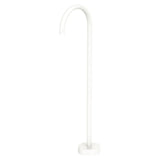 Fienza SP8016MW Kaya Floor Mounted Gooseneck Bath Outlet Matte White - Bath Fillers