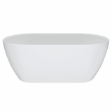 Fienza SS350-1700 Kaya Slim Wall Stone Bath 1700mm Matte White - Freestanding Bath