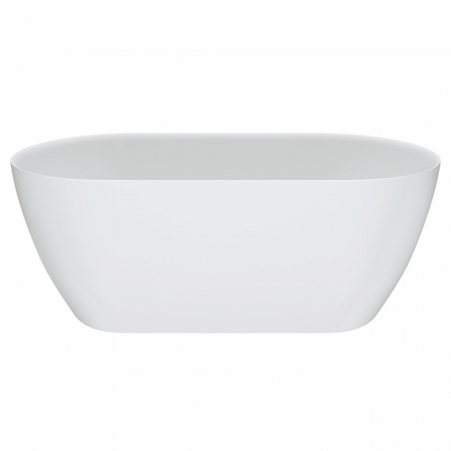 Fienza SS350-1700 Kaya Slim Wall Stone Bath 1700mm Matte White - Freestanding Bath