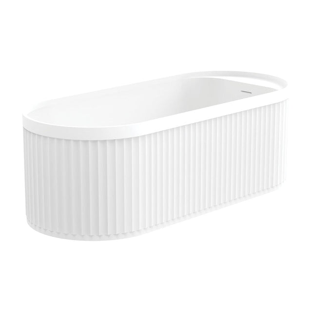 Fienza ST20-1700 Minka Solid Surface Bath 1700mm Matte White - Freestanding Bath
