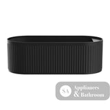 Fienza ST20-1700B Minka Solid Surface Bath 1700mm Matte Black - Freestanding Bath