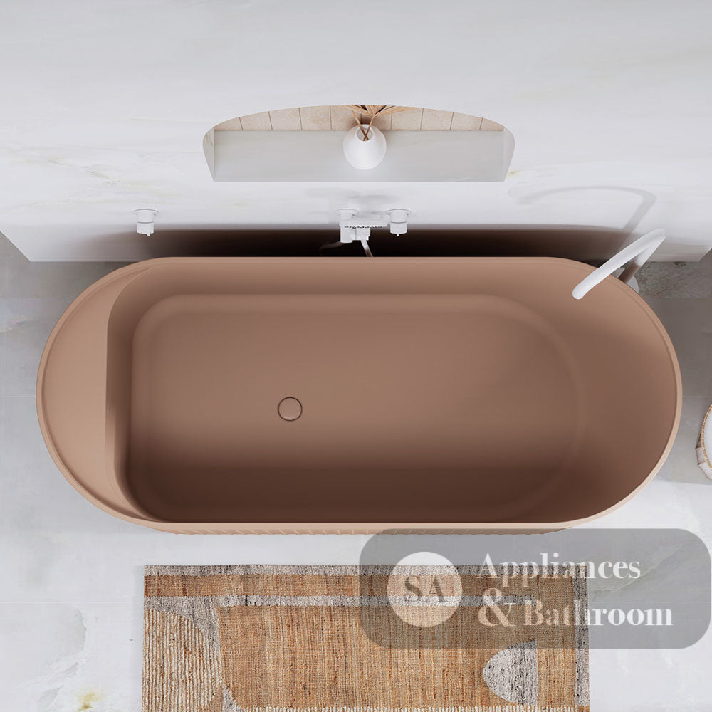 Fienza ST20-1700D Minka Solid Surface Bath 1700mm Dusk - Freestanding Bath