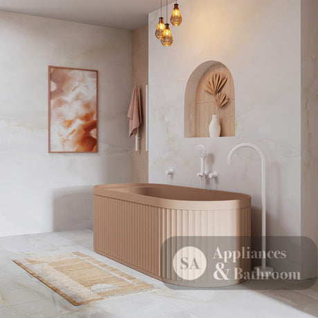 Fienza ST20-1700D Minka Solid Surface Bath 1700mm Dusk - Freestanding Bath