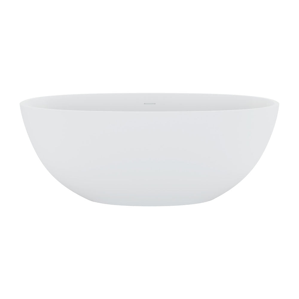 Fienza ST28-1550 Sasso Freestanding Stone Bath 1500mm Matte White - Freestanding Bath