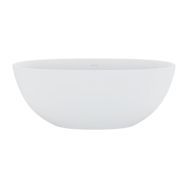Fienza ST28-1550 Sasso Freestanding Stone Bath 1500mm Matte White - Freestanding Bath