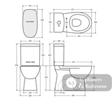 Fienza Stella Close-Coupled Suite - Closed Coupled Suites
