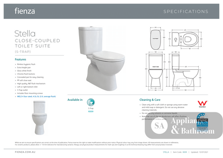 Fienza Stella Close-Coupled Suite - Closed Coupled Suites
