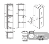 Fienza TB14SK Edge Scandi Oak Tallboy On Kickboard - Bathroom Storage