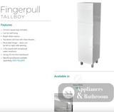 Fienza TB15 Gloss White Fingerpull Tallboy - Bathroom Storage