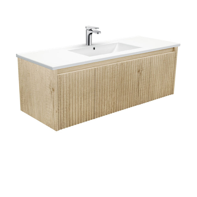 Fienza TCL120RSC 1200 Dolce Alina Scandi Oak Wall-Hung Vanity - Vanity Units