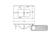 Fienza TCL75RSC Dolce Alina Scandi Oak 750 Wall-Hung Vanity - Vanity Units