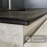 Fienza Tclb90Sl 900Mm Dolce Matte Black Scandi Oak Wall Hung Vanity Left Drawers - Special Order
