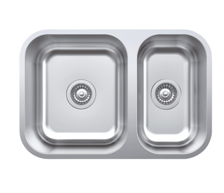 Fienza Tiva 670 Double Kitchen Sink – Polished 304 Stainless Steel | 68110 - Top Mounted Kitchen Sinks