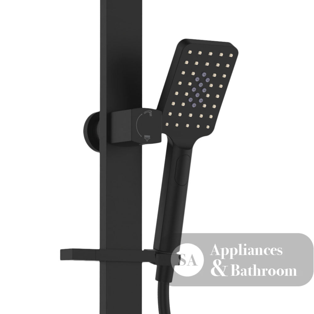 Fienza Tono Deluxe Twin Shower 455121B - Matte Black - Double Shower