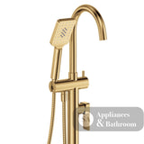 Fienza Tono Floor Mounted Bath Mixer With Hand Shower 233113UB - Urban Brass - Freestanding Bath Mixer