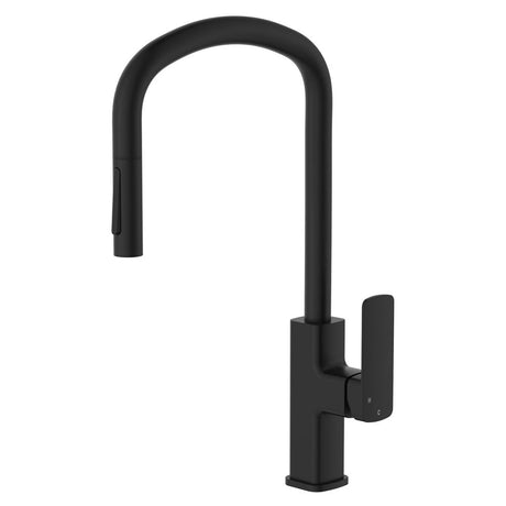 Fienza Tono Pull Out Sink Mixer 233108B - Matte Black - Kitchen Mixer Taps