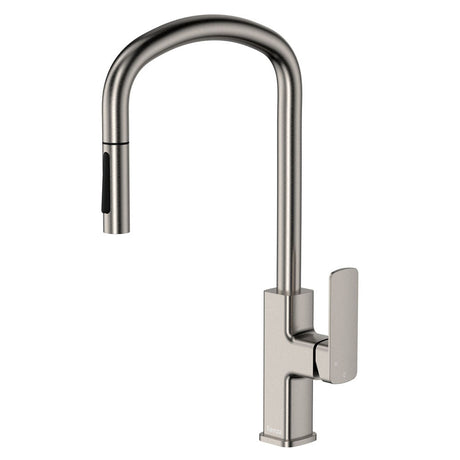 Fienza Tono Pull Out Sink Mixer 233108BN - Brushed Nickel - Kitchen Mixer Taps