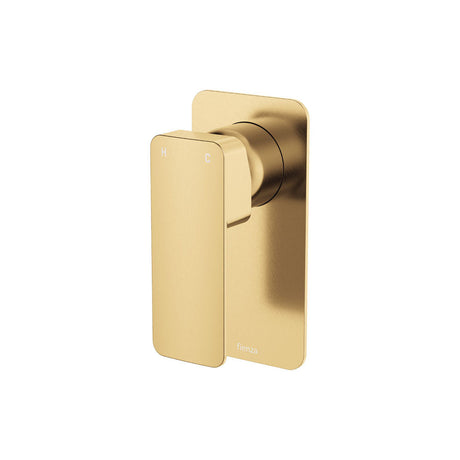 Fienza Tono Rectangular Plate Wall Mixer 233101UB - Urban Brass - Bathroom Wall Mixers