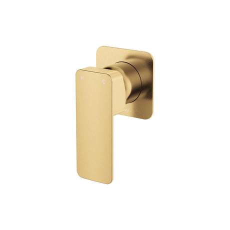 Fienza Tono Square Plate Wall Mixer 233101UB-4 - Urban Brass - Bathroom Wall Mixers