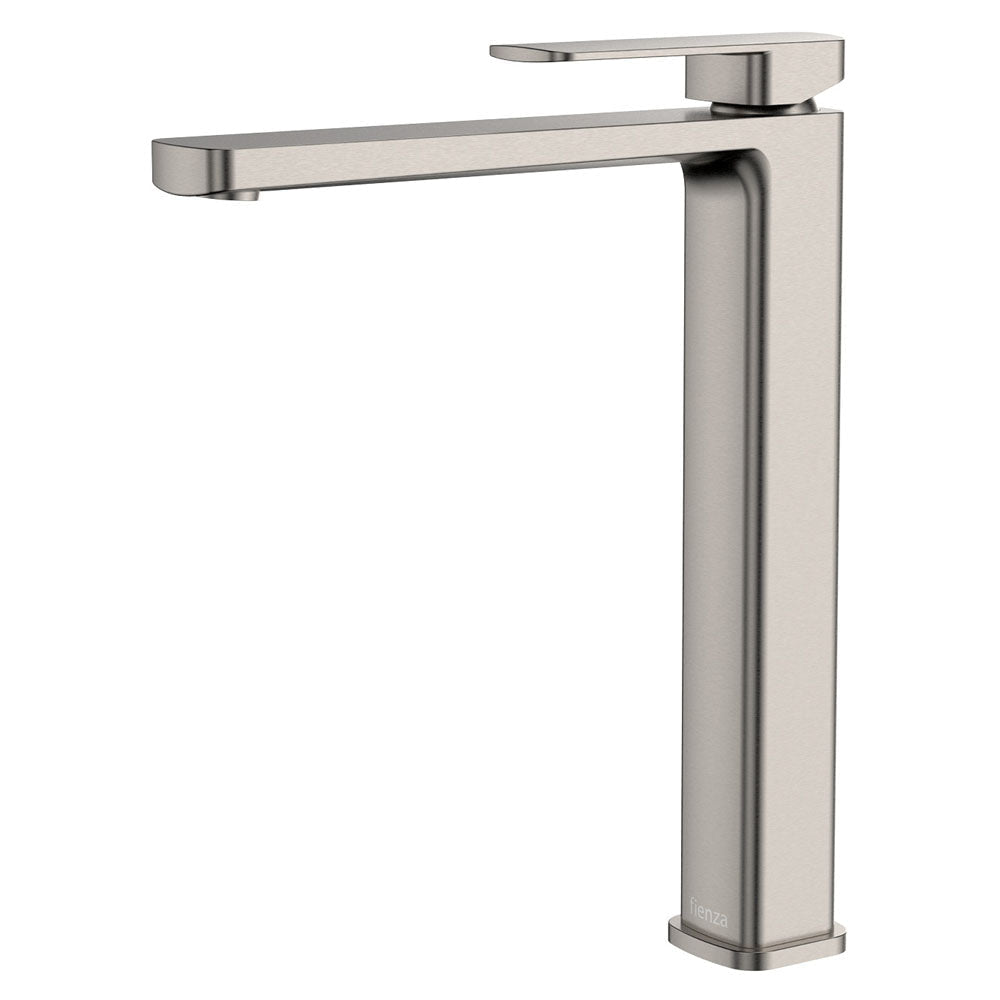 Fienza Tono Tall Basin Mixer 233107BN - Brushed Nickel - Tower Basin Mixer