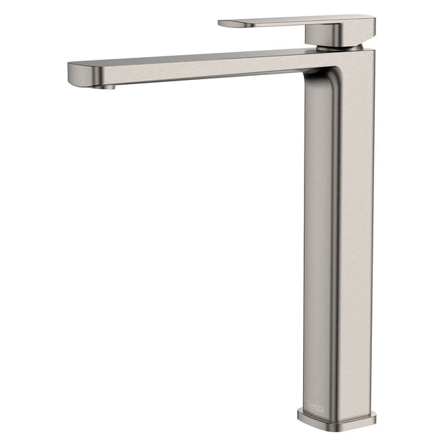 Fienza Tono Tall Basin Mixer 233107BN - Brushed Nickel - Tower Basin Mixer