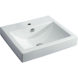 Fienza TR4034A Semi Inset 1 Tap Hole Ceramic Low Profile Basin White - Basins