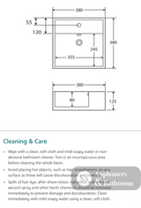 Fienza TR4148 Helen Junior 1 Tap Hole Above Counter Basin White - Basins