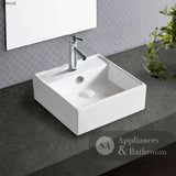 Fienza TR4148 Helen Junior 1 Tap Hole Above Counter Basin White - Basins