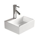 Fienza TR4549 Baby Modena Above Counter Ceramic 1 Tap Hole Basin White - Basins
