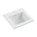 Fienza TR4583 Allison Inset 1 Tap Hole Ceramic Basin White - Basins