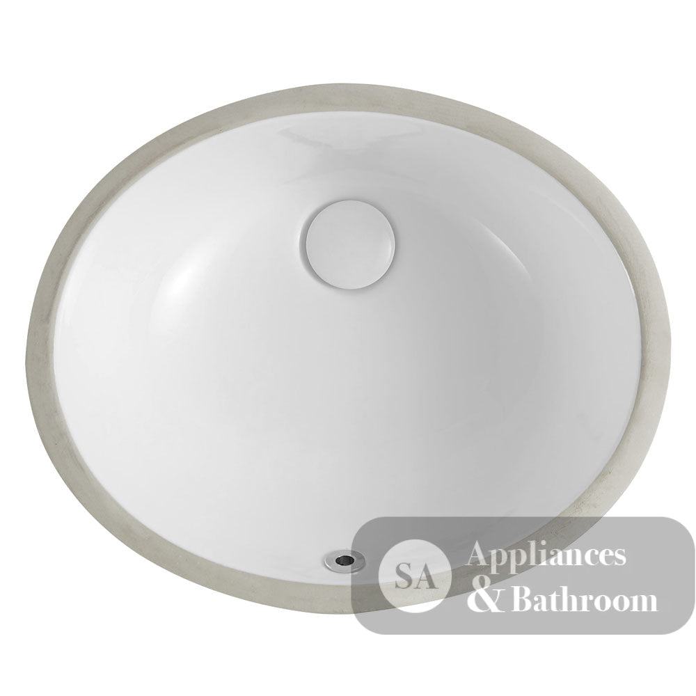 Fienza TR908 Undermount Ceramic Basin Karmen White - Basins