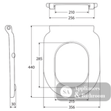 Fienza UF037 Stella Care Toilet Seat Blue Single Flap - Toilet Seat