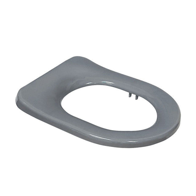 Fienza UF039G Stella Care Toilet Seat Gloss Grey Single Flap - Toilet Seat