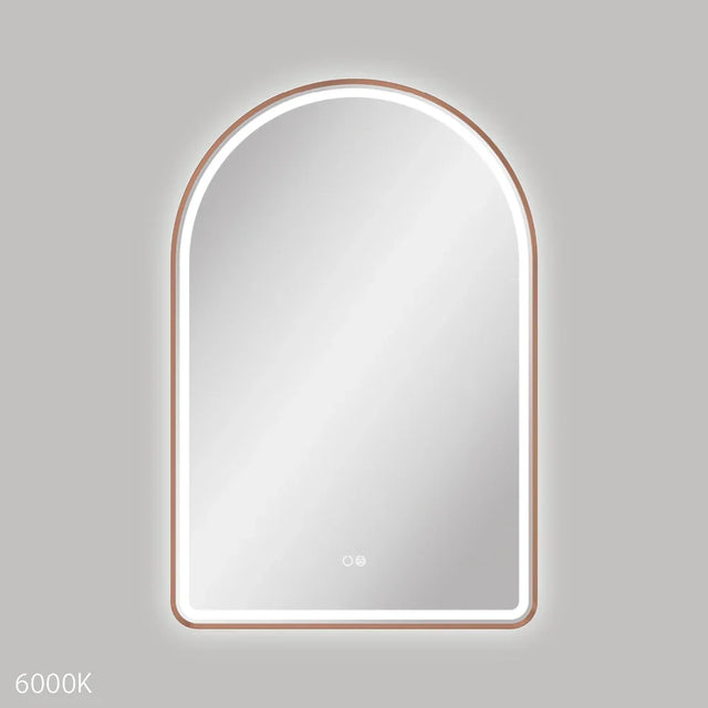 Fienza Valentina LED Brushed Copper Framed Mirror 600 x 900mm LED6090FACO - Mirrors