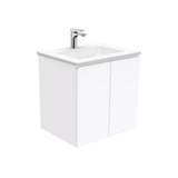 Fienza VAN60F Vanessa Fingerpull 600 Wall-Hung Vanity Gloss White - Vanity Units